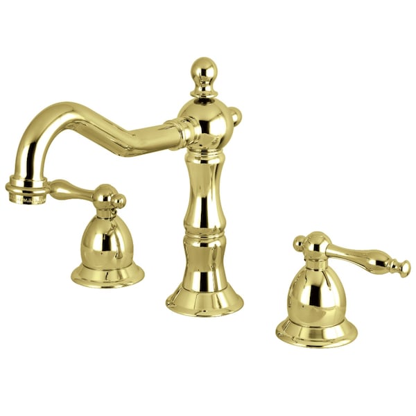 KS1972NL 8" Widespread Bathroom Faucet, Polished Brass